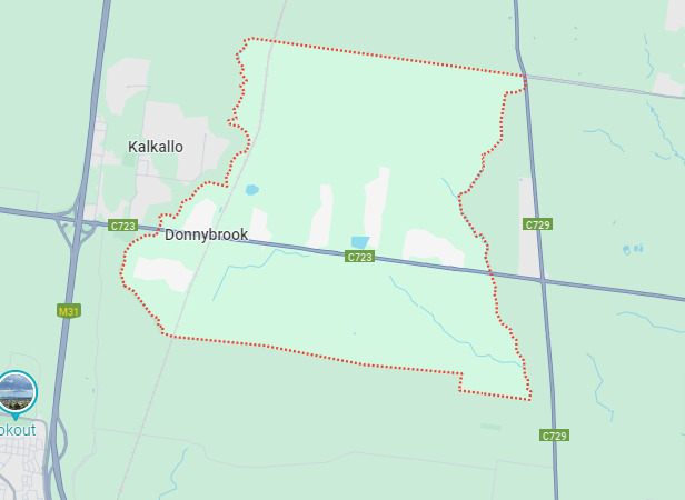 Donnybrook map area